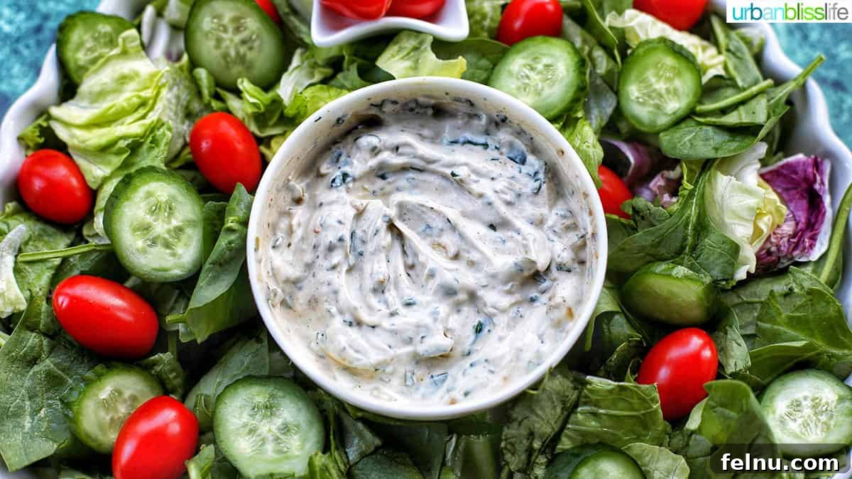 Dairy-Free Christmas Wreath Salad with Creamy Ranch 5 Christmas salad wreath with dairy-free spinach dip closeup