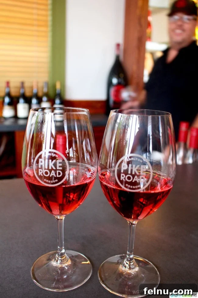 Oregon Wine Tasting: Exploring Yamhill-Carlton AVA 21 Pike Road Wines tasting room interior