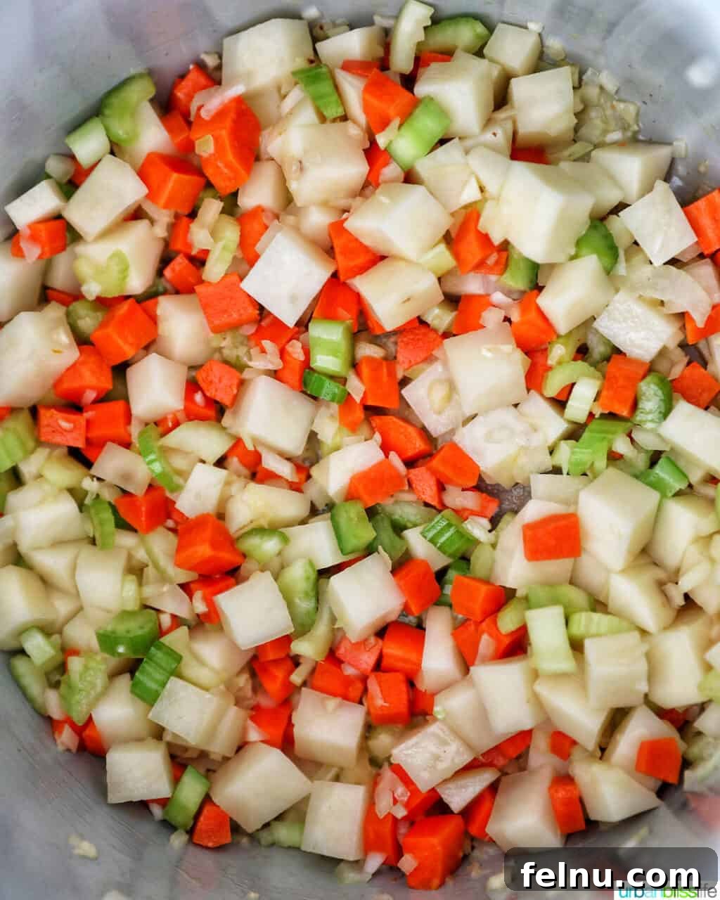 Creamy Potato Corn Chowder Made Easy 9 More chopped vegetables in the Instant Pot
