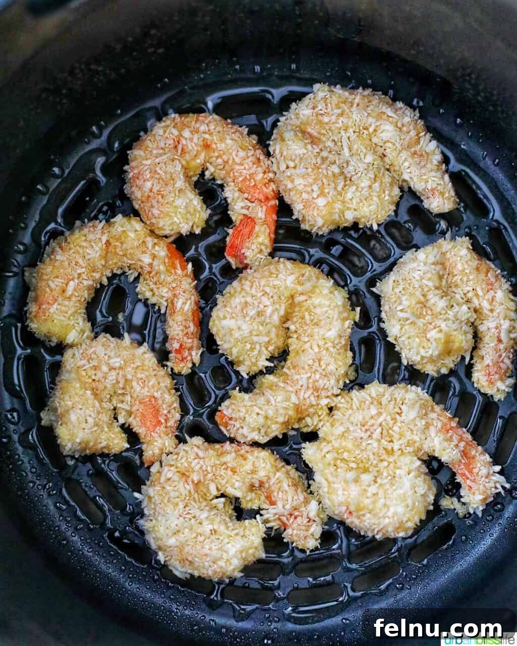 Crispy Gluten-Free Air Fryer Coconut Shrimp 15 coconut shrimp in air fryer