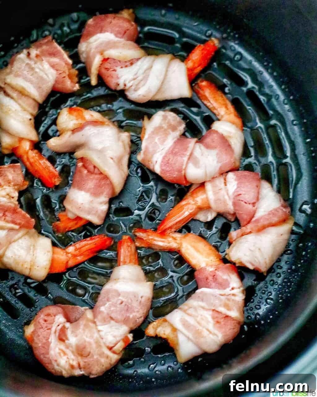 Air Fryer Bacon Shrimp Skewers 11 Air fryer bacon wrapped shrimp