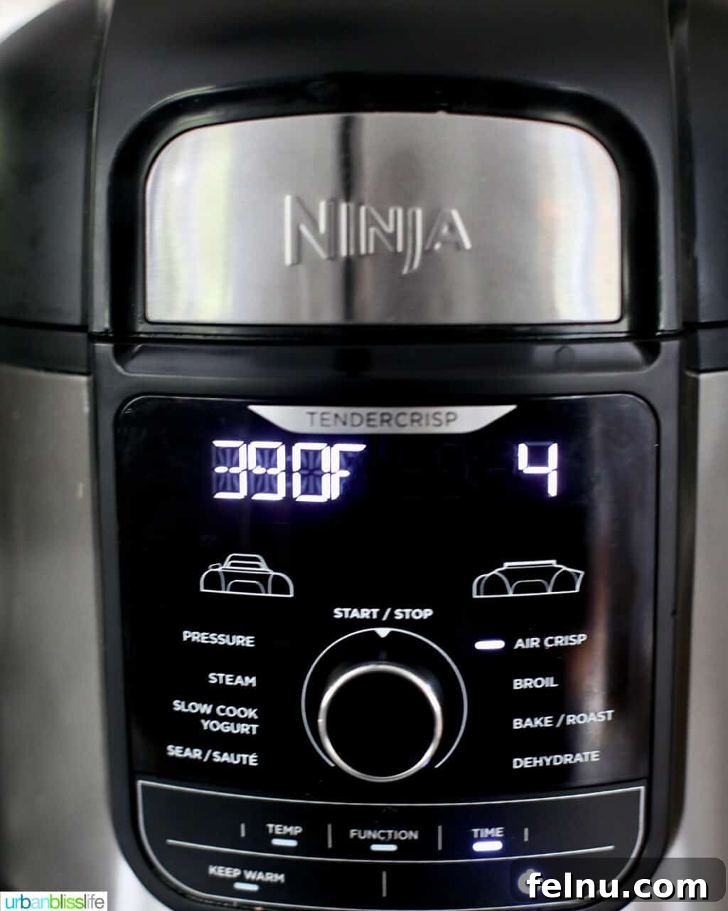 Air Fryer Bacon Shrimp Skewers 4 Ninja Foodi Instant Pot air fry at 390 degrees for 4 minutes