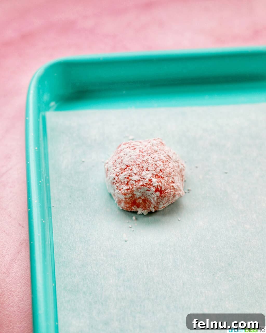 Dough Ball on Baking Sheet