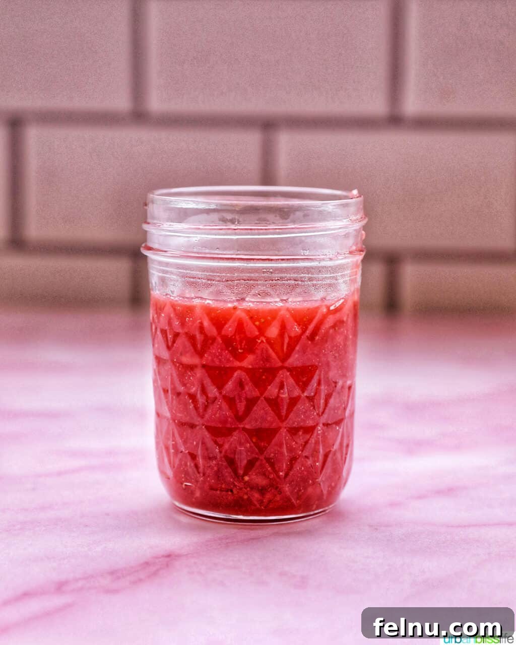 Jar of strawberry jam