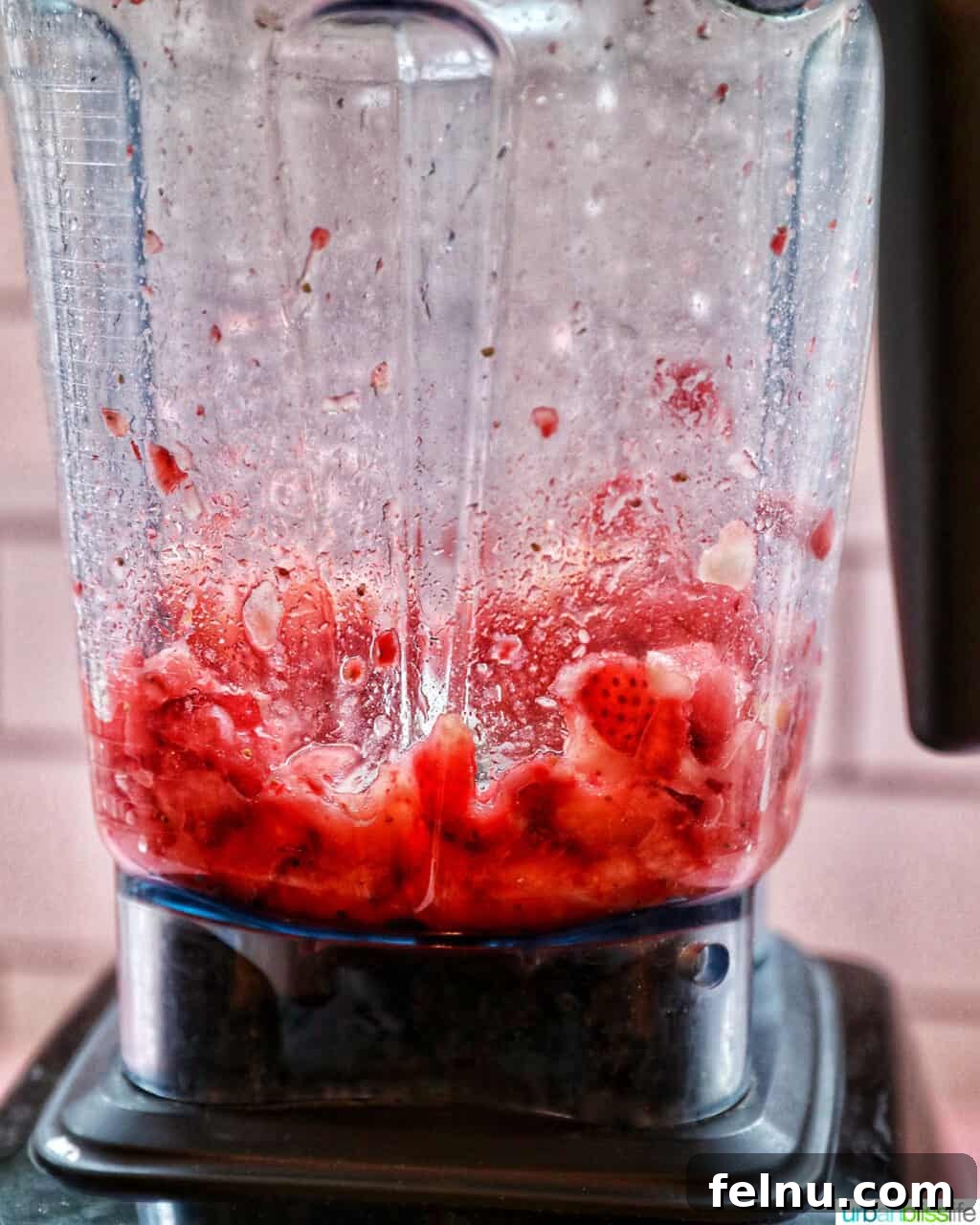 Pureeing Strawberries