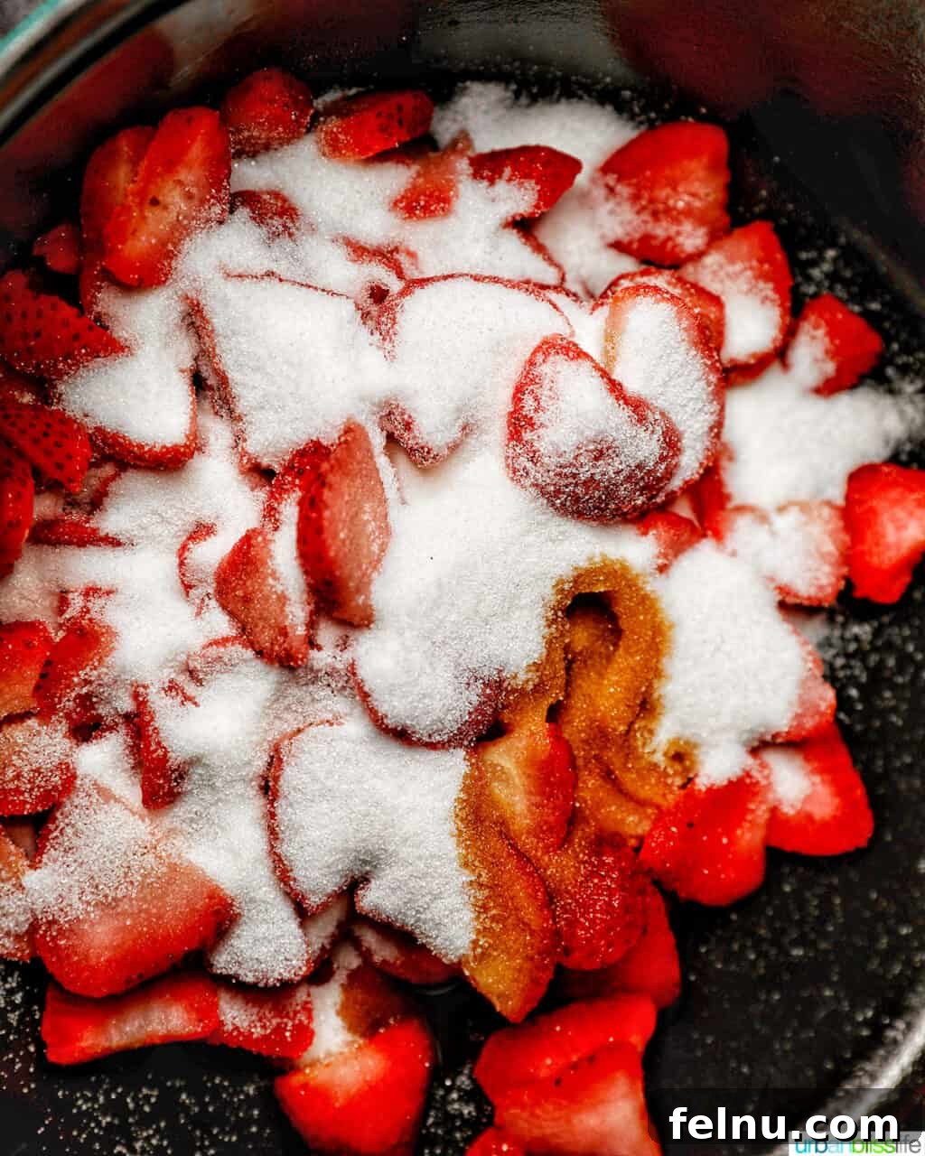 Flaky Strawberry Pockets 7 sugar added to strawberries