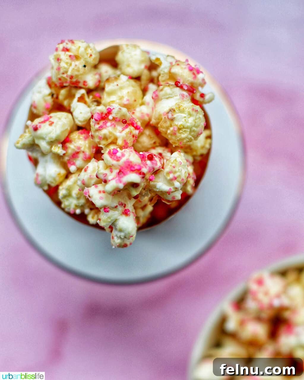Valentine's Day Popcorn Delight 5 Valentine's Day Popcorn in a bowl