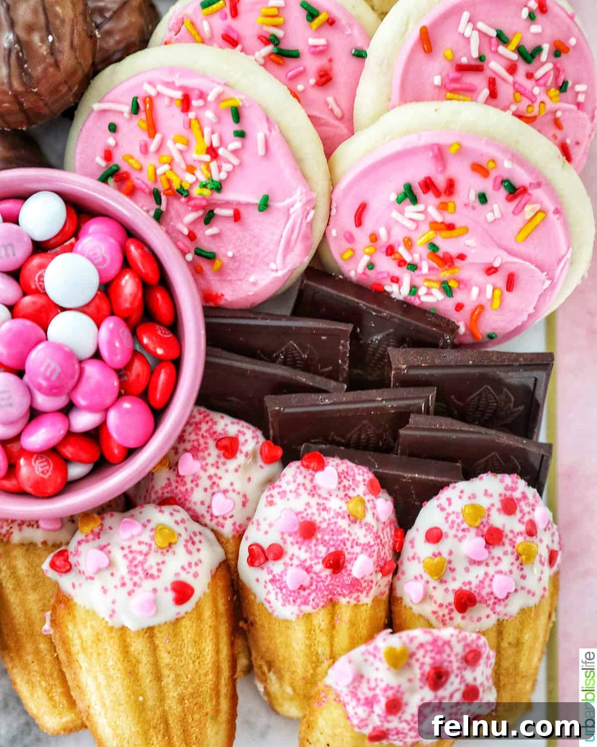 Curated Sweetscape 5 Valentine's Day Dessert Board