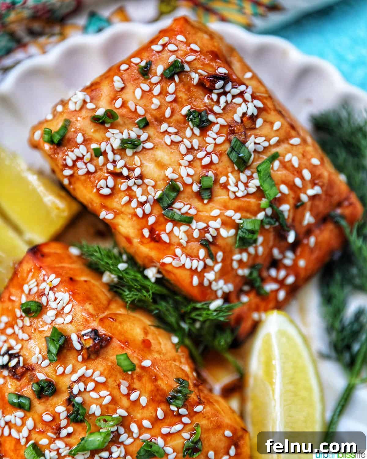 air fryer teriyaki salmon
