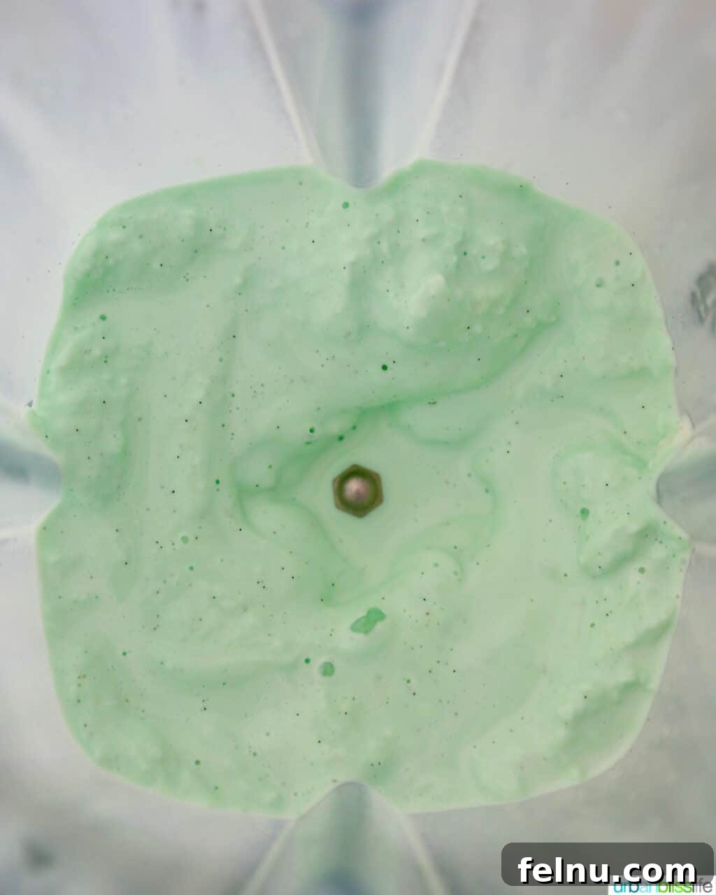 The Best Homemade Shamrock Shake 8 Shamrock Shake being blended
