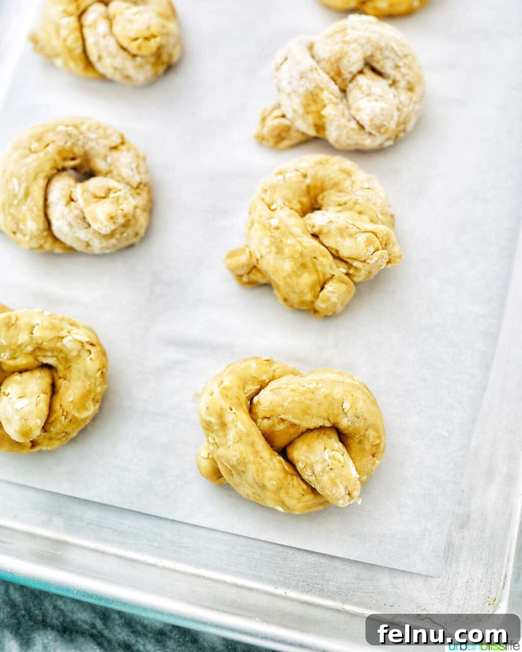 Peanut Butter Pretzel Dog Treats: A Homemade Recipe 10 dog pretzels ready to bake