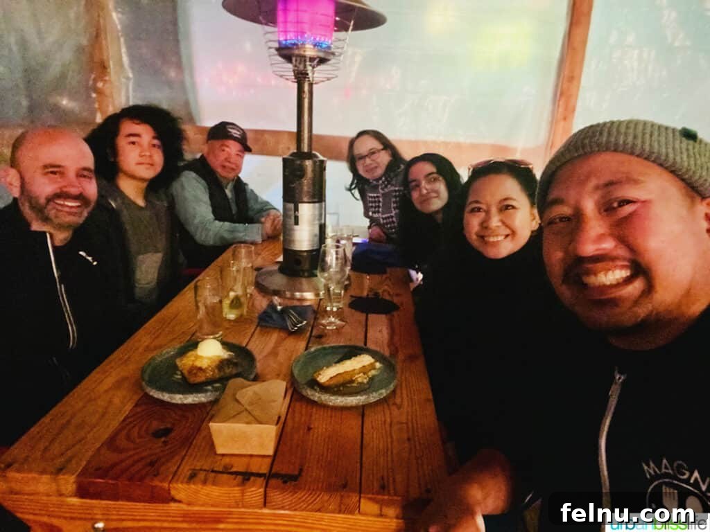 Family Photo with Chef Carlo Lamagna at Magna Kusina Filipino Restaurant