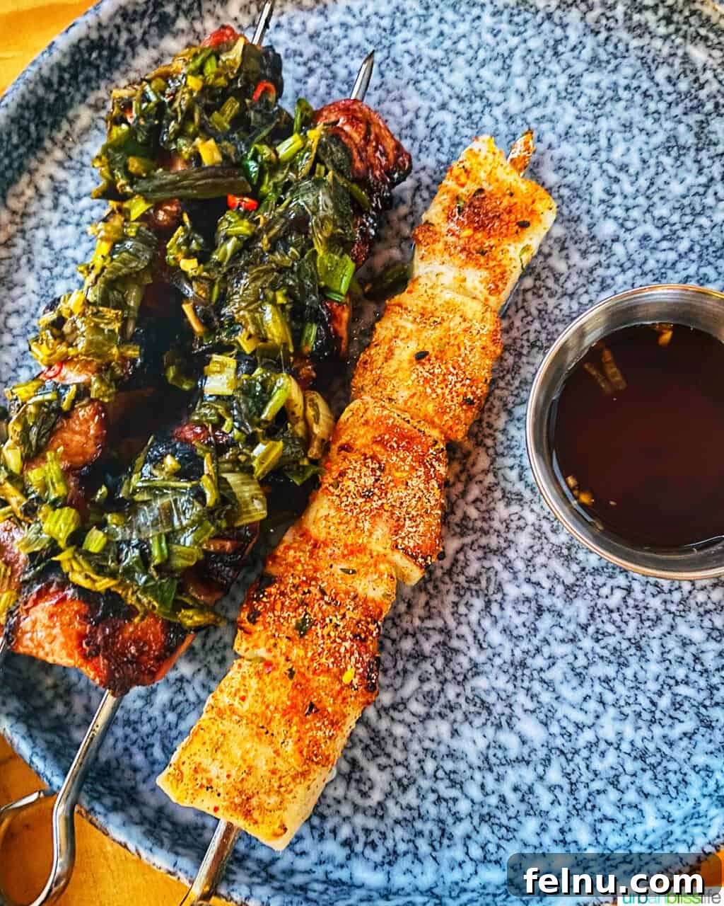 Pork Skewers and Scallop Skewers at Magna Kusina Filipino Restaurant - Grilled Perfection
