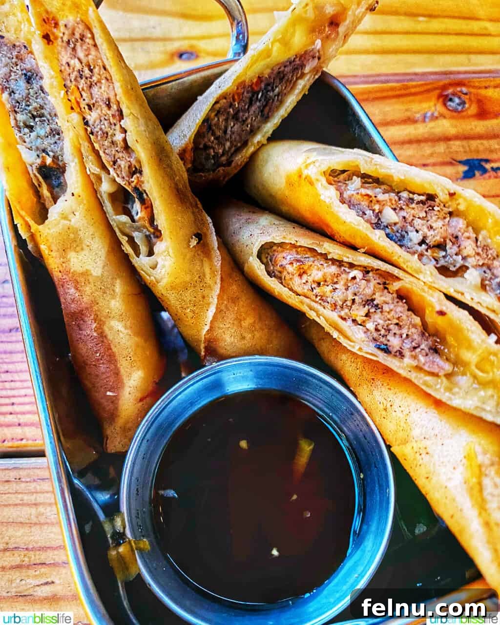 Lumpia at Magna Kusina Filipino Restaurant - Crispy and Savory Egg Rolls