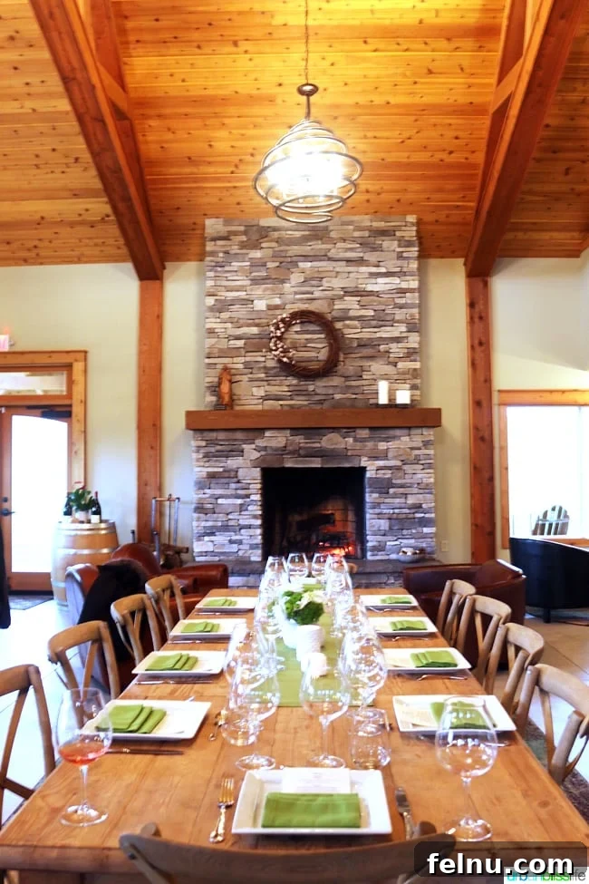 Newberg Wine Trail: A Taste of Oregon's Finest 19 Domaine Divio Table Setting