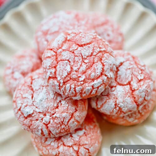Matcha Magic Crinkles 21 Strawberry Crinkle Cookies