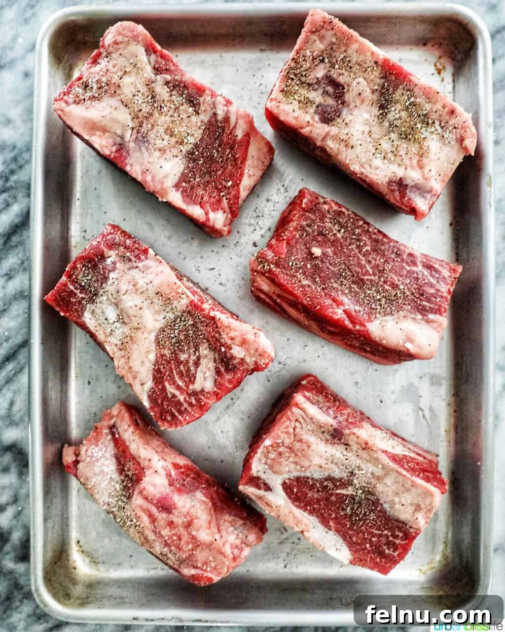 Slow Cooker Filipino-Style Beef Ribs Adobo 7 Beef Short Ribs Seasoned
