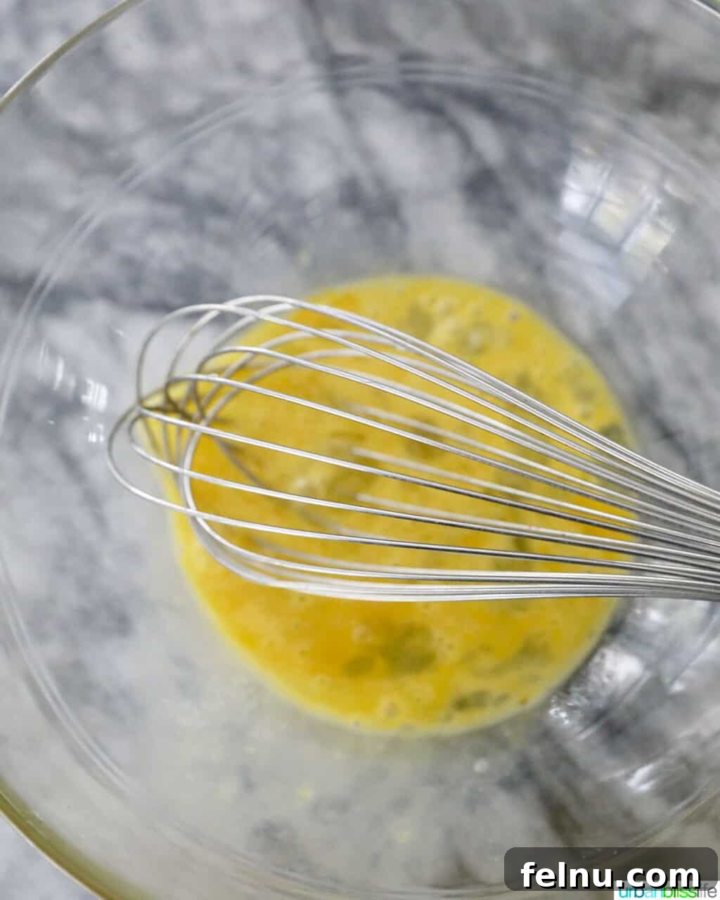 Whisking eggs
