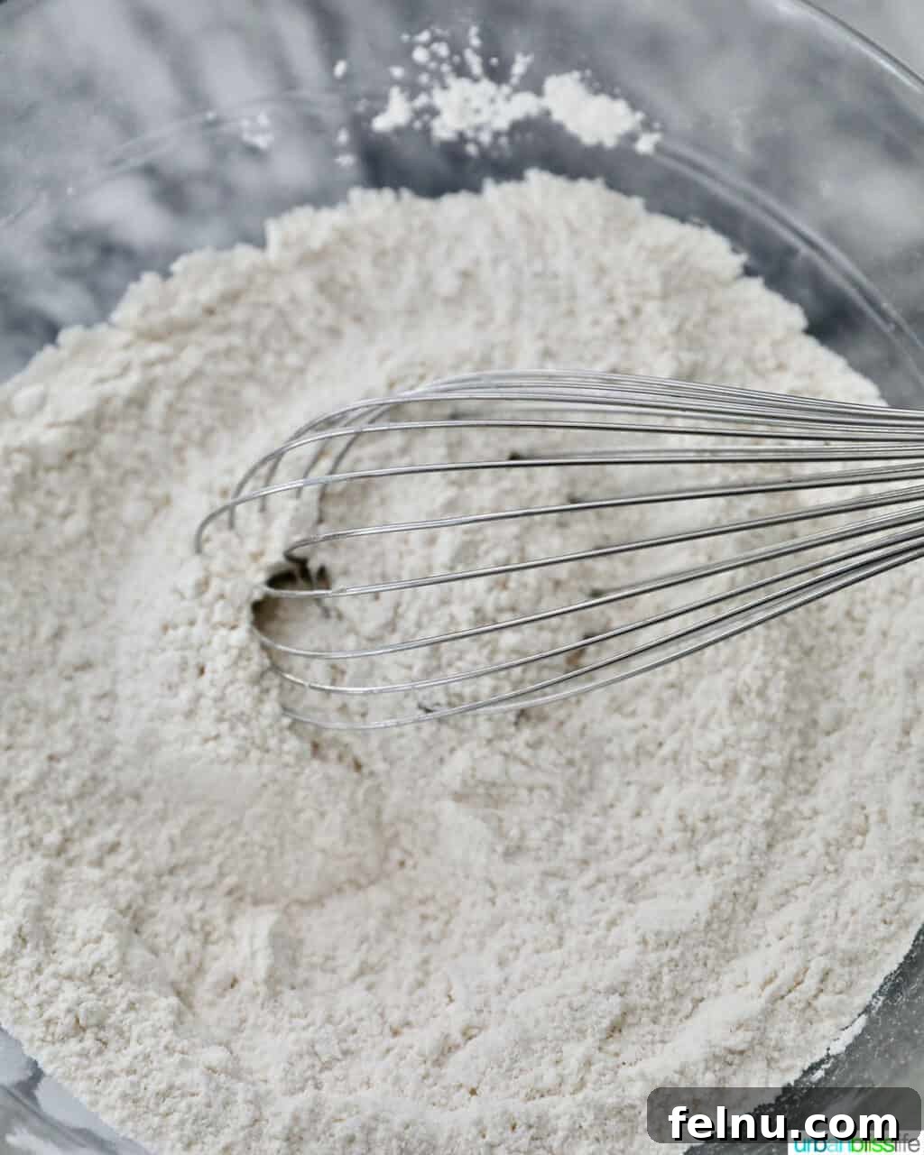 Whisking together dry ingredients