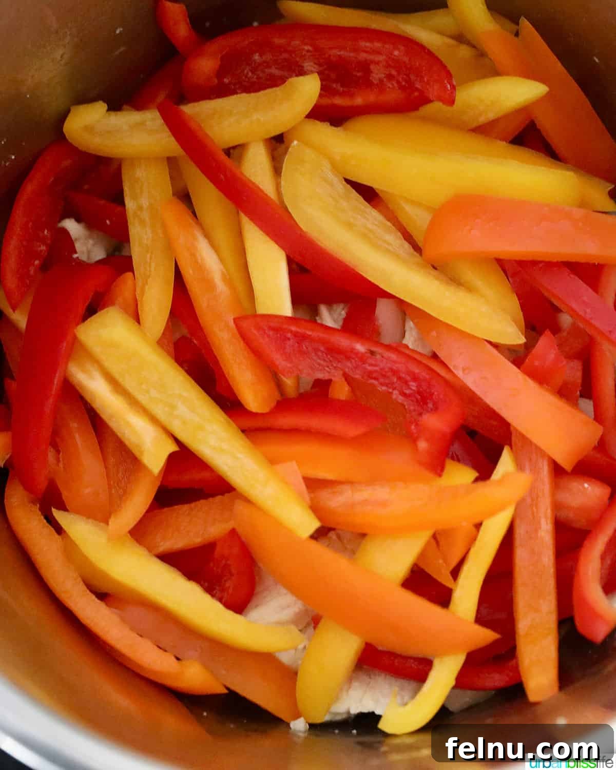 Sizzling Instant Pot Chicken Fajitas 11 Bell peppers in the Instant Pot