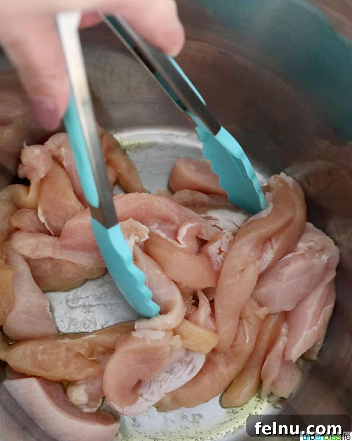 Sizzling Instant Pot Chicken Fajitas 8 Sautéing chicken in the Instant Pot