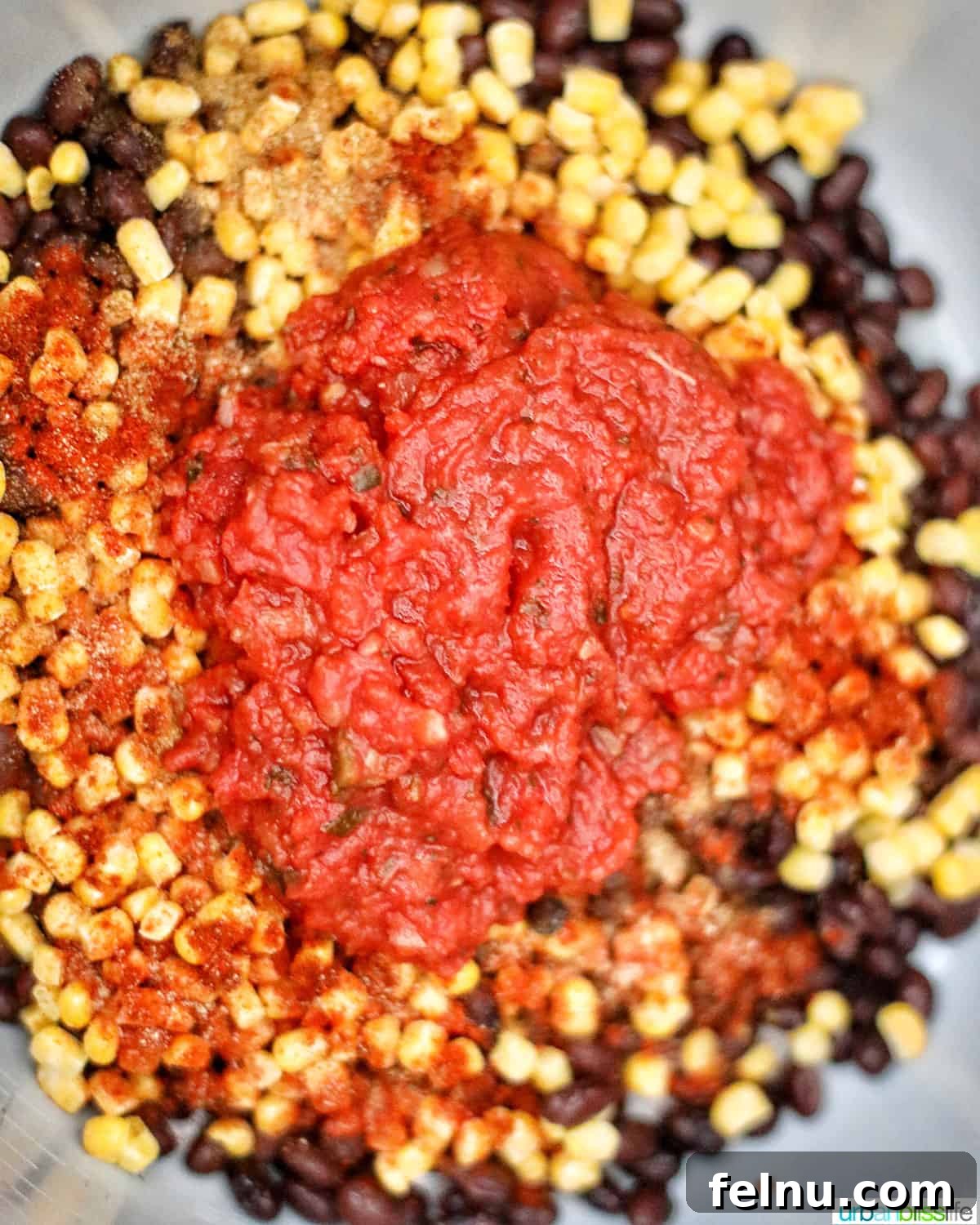 Vegetarian Burrito Bowl: A Speedy Instant Pot Delight 7 ingredients to make vegetarian burrito bowls in the instant pot