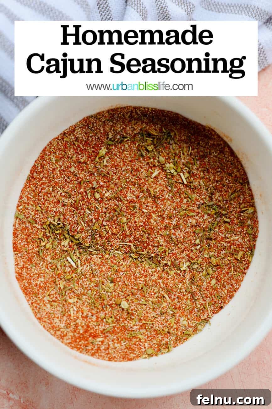 Mastering Homemade Cajun Flavor 9 homemade cajun seasoning with title text overlay