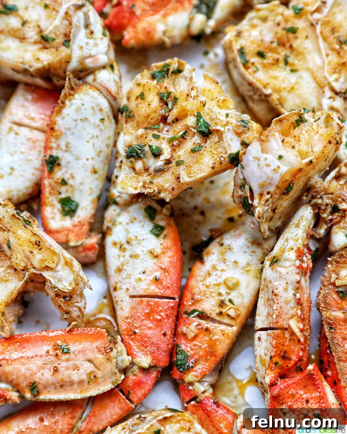 Air Fryer Crab Legs Delight 12 Close-up of Air Fryer Crab Legs