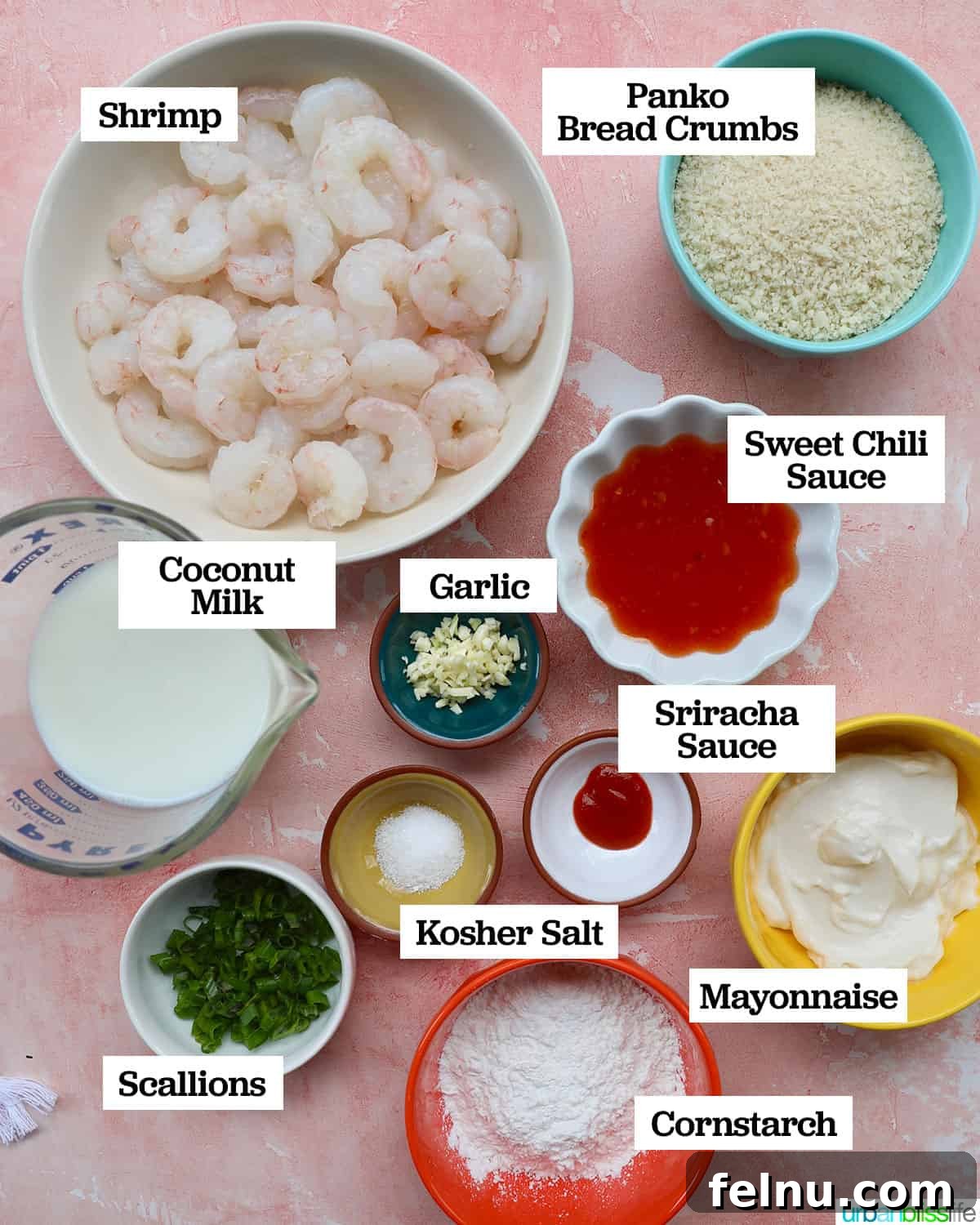 Bang Bang Shrimp: An Air Fryer Sensation 5 Ingredients to make air fryer bang bang shrimp.
