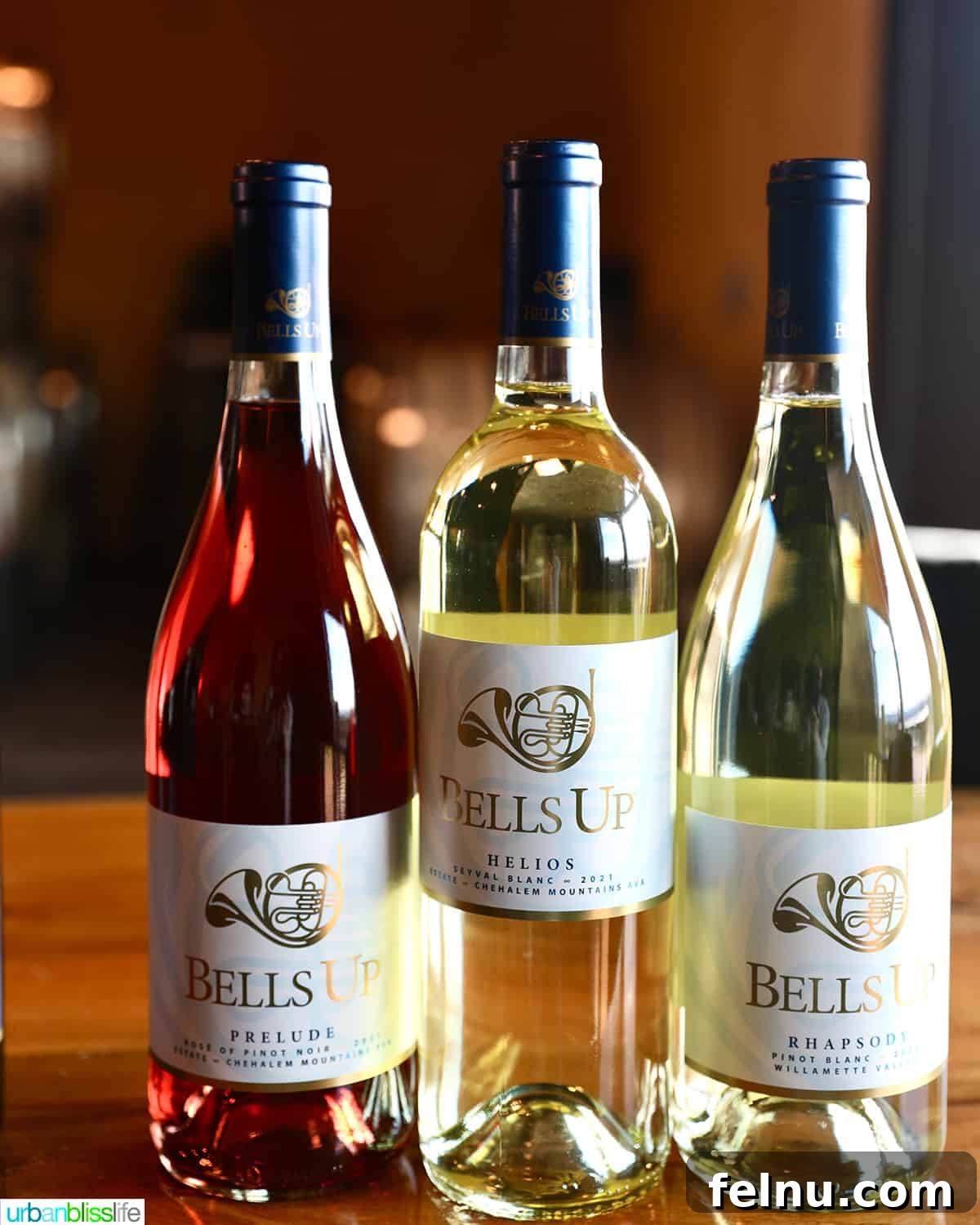 Bells Up Cellars 6 Bottle of Rosé wine, two bottles of white wines, all with Bells Up Winery labels