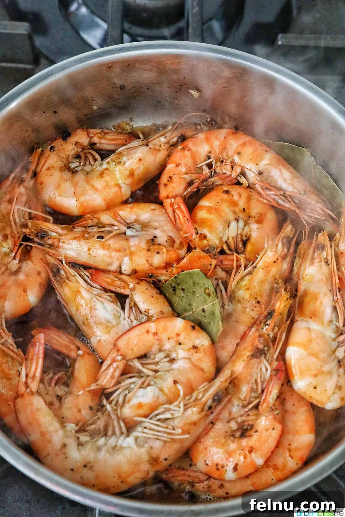 Shrimp Adobo with Coconut Cream 9 Shrimp Adobo Cooking in a Pan: Transforming the Shrimp