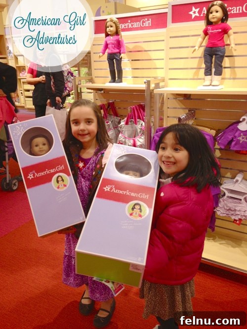 American Girl Takes On Seattle 10 Daughter joyfully holding her new American Girl doll