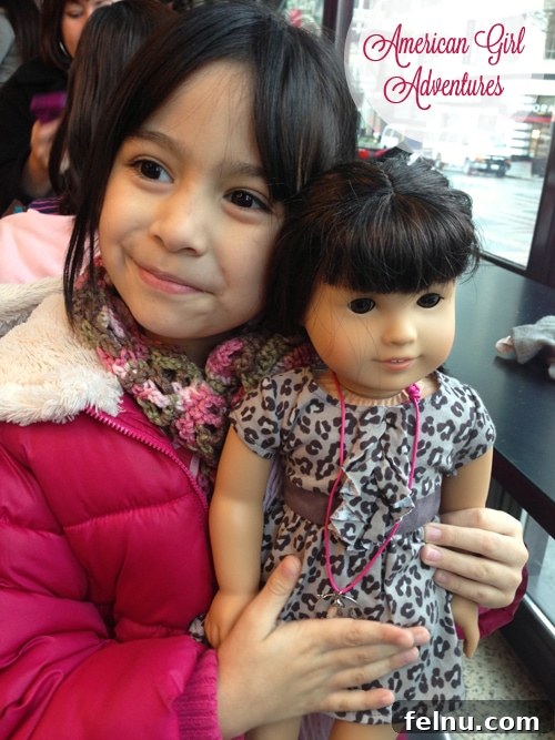 American Girl Takes On Seattle 11 Daughter with her new American Girl doll, Isabella