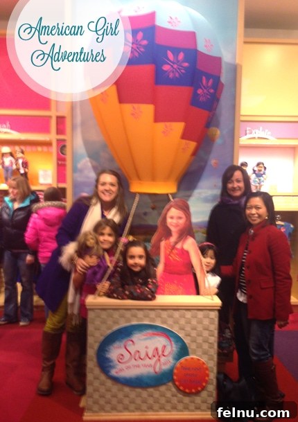 American Girl Takes On Seattle 5 Daughter meeting Saige, American Girl of the Year