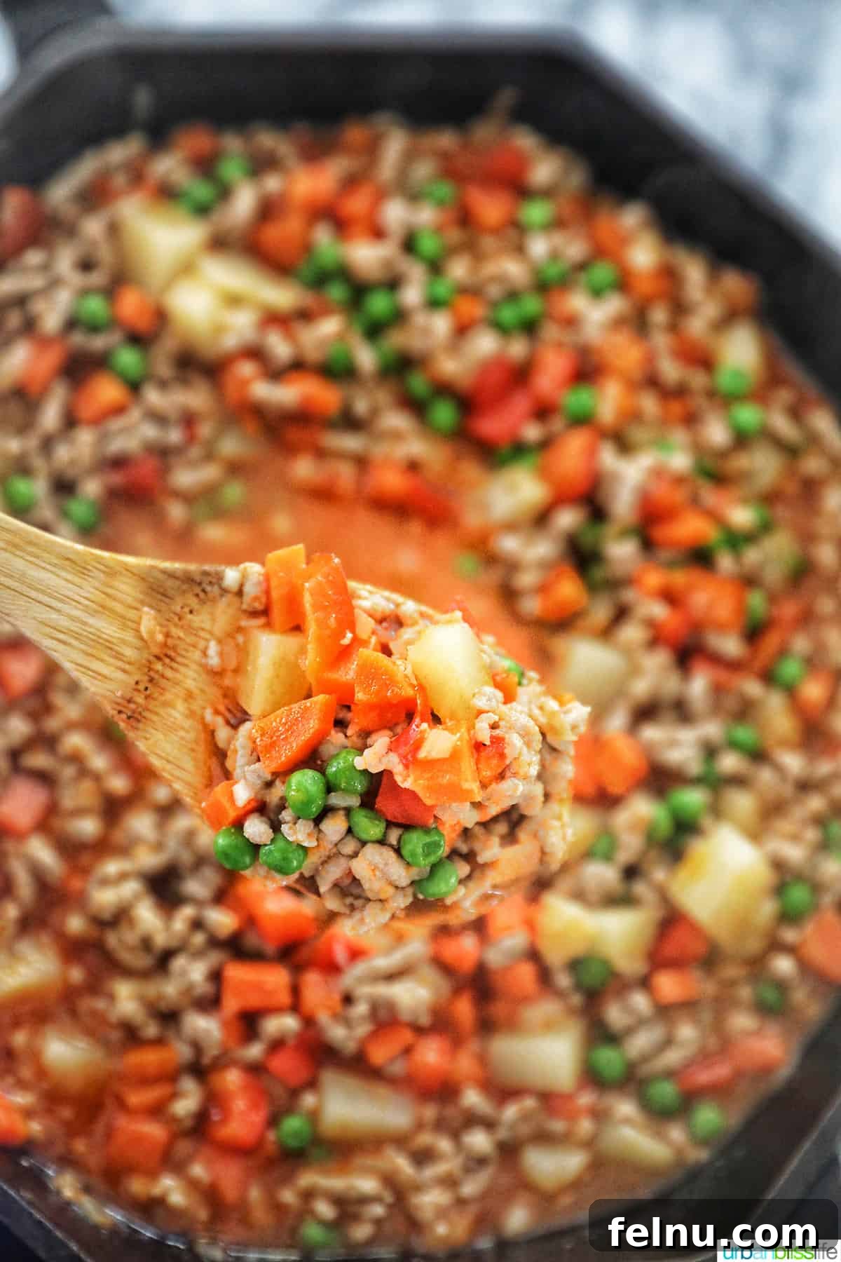 Ground Pork Menudo 9 Serving of ground pork menudo