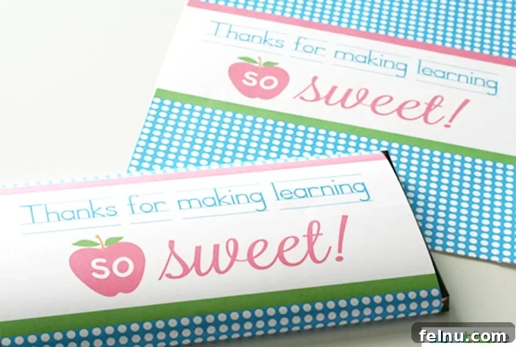 Free Printable Candy Bar Wrappers for Teacher Appreciation - Download Now!