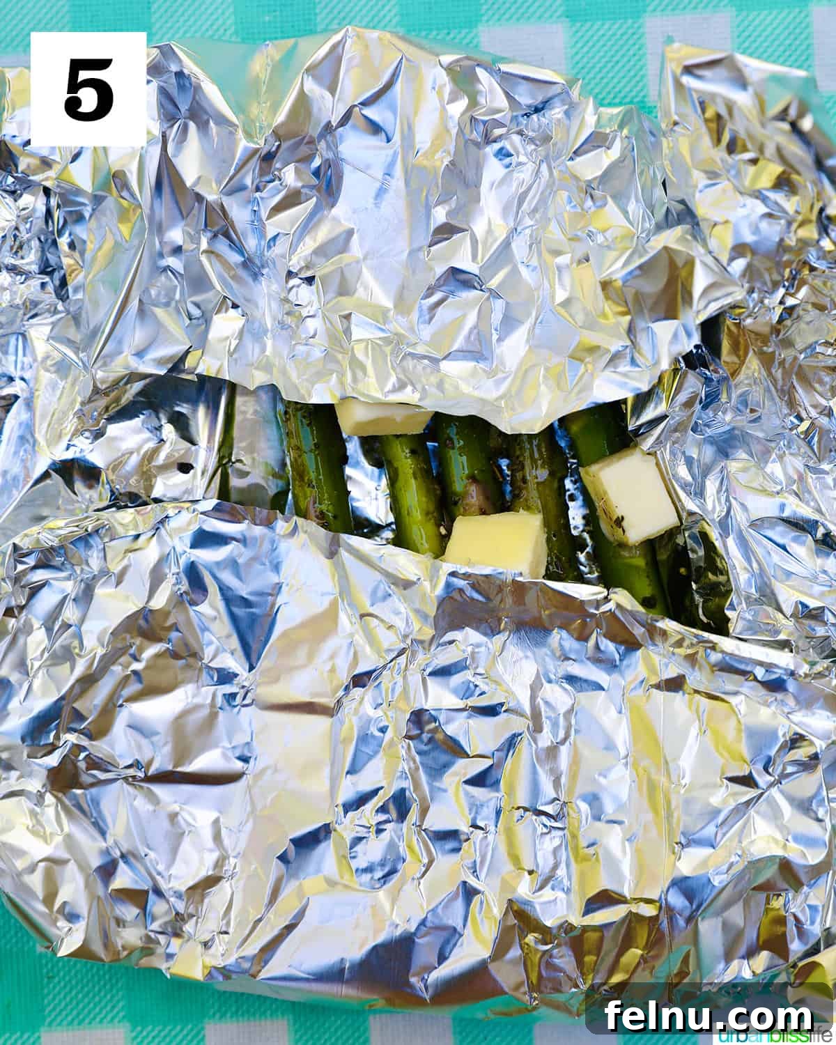 Foil packet before grilling