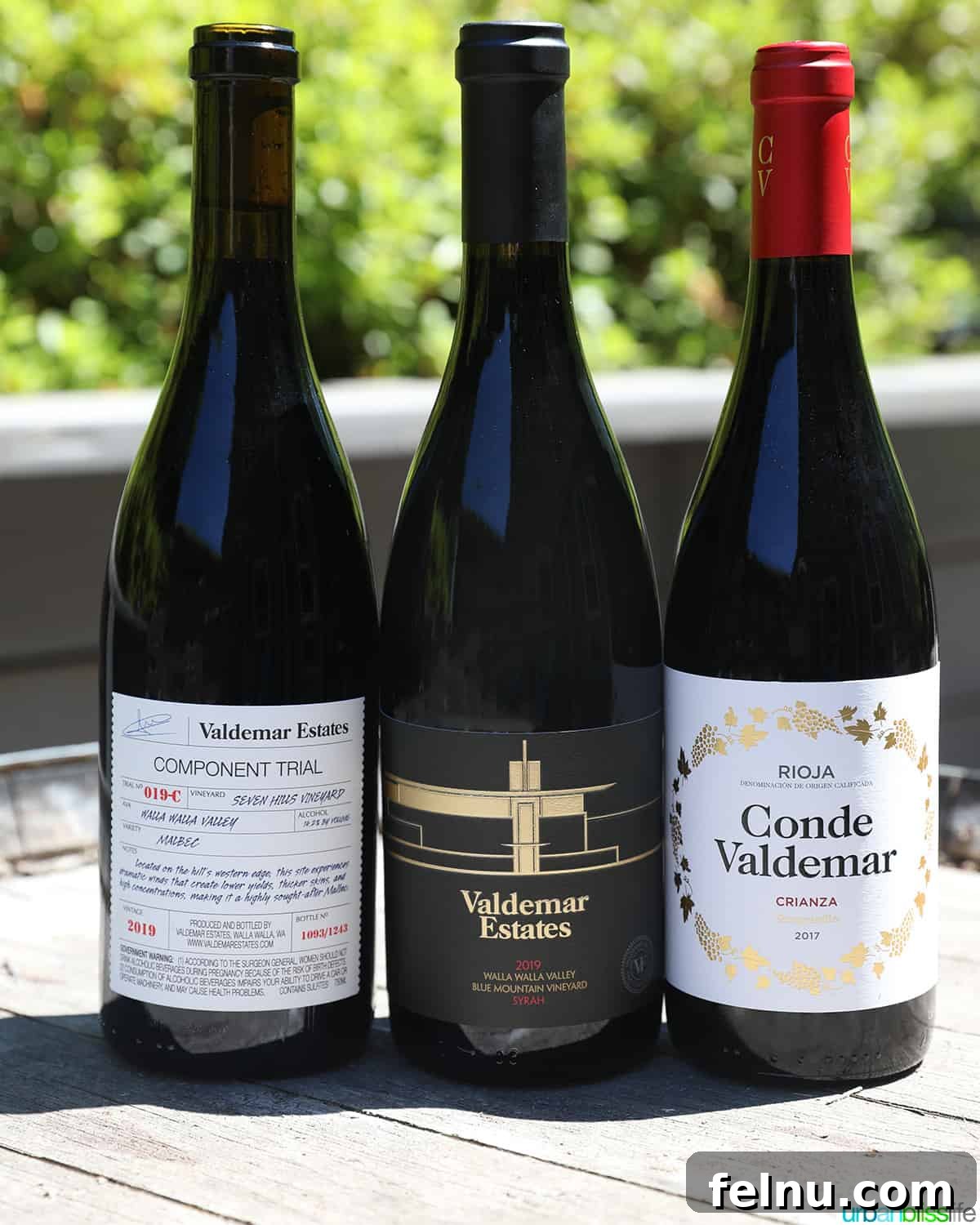 Valdemar Estates: A Legacy of Wine and Family 15 Three bottles of wine from Valdemar Estates.