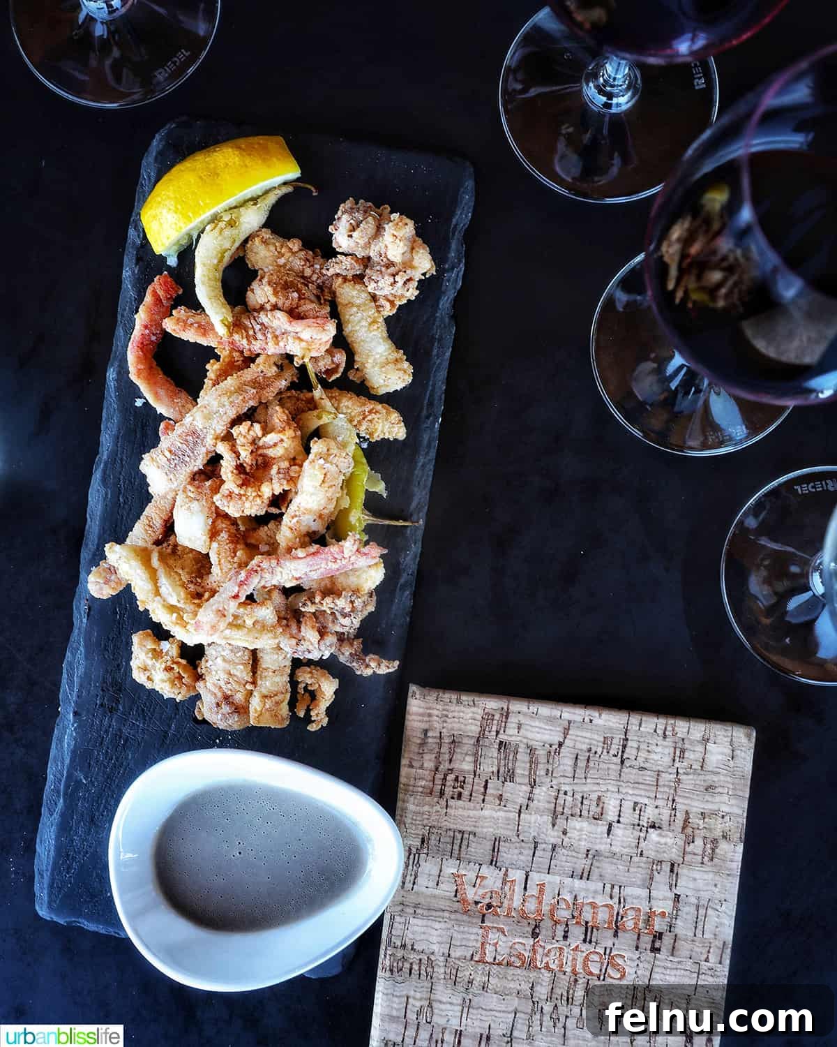 Valdemar Estates: A Legacy of Wine and Family 10 Calamari tapas with wine.