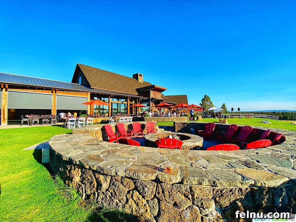 Brasada Ranch: A High Desert Haven 2 Brasada Ranch back lawn with fire pit