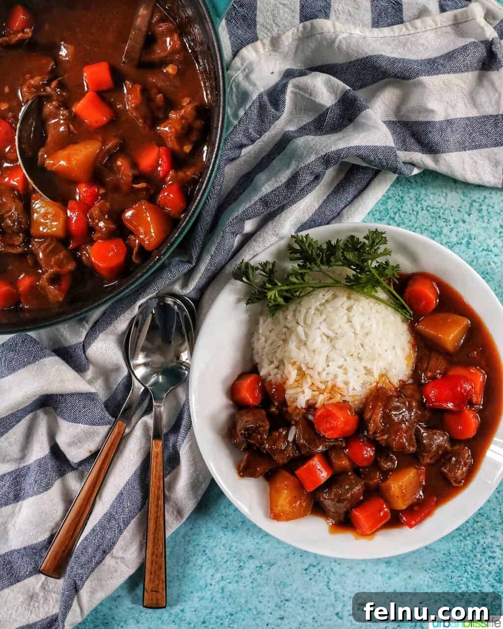 Hearty Filipino Beef Stew: Mechado 13 Bowl of beef mechado