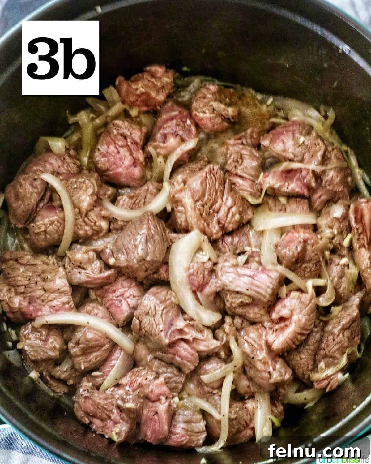 Hearty Filipino Beef Stew: Mechado 7 Browning the beef