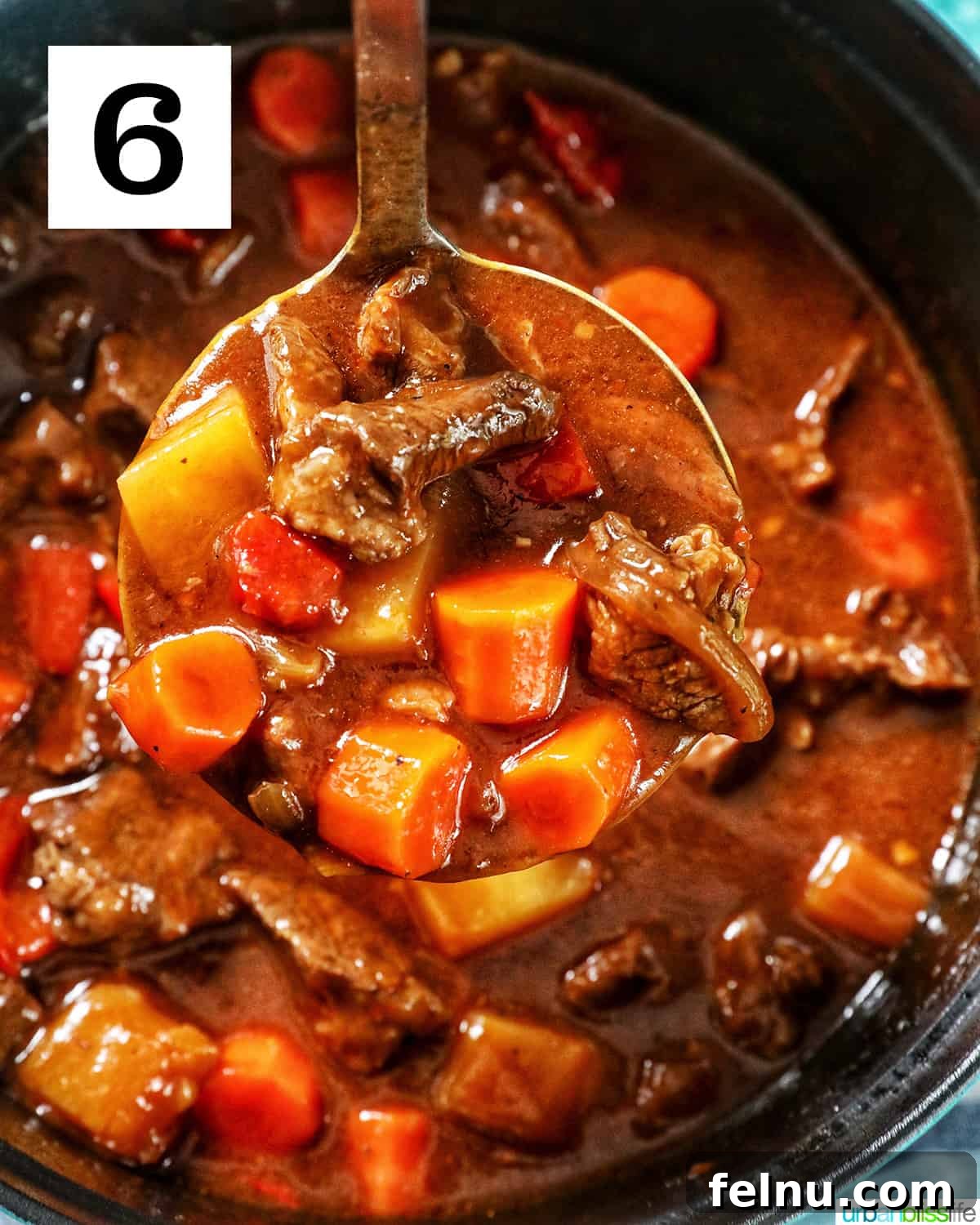Hearty Filipino Beef Stew: Mechado 10 Adding potatoes and carrots