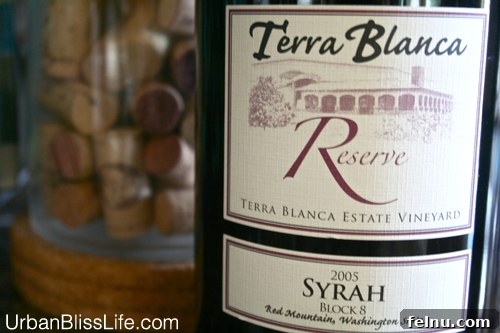 Terra Blanca Winery Terra Blanca and Arch Terrace Wines 10 Bottle of 2005 Terra Blanca Reserve Syrah, a top Washington wine