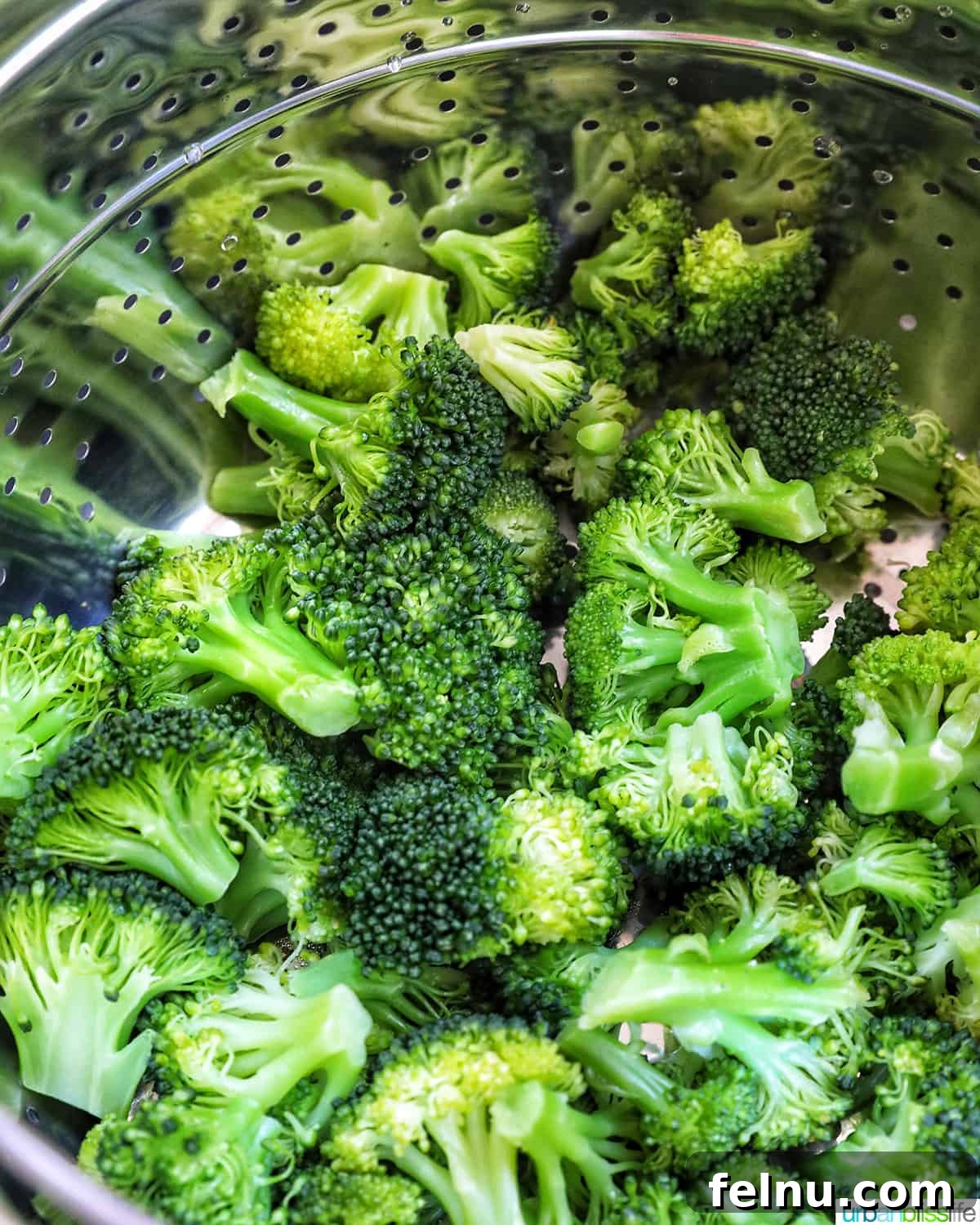 Perfect Instant Pot Broccoli 3 pressure cooked broccoli in an Instant Pot.