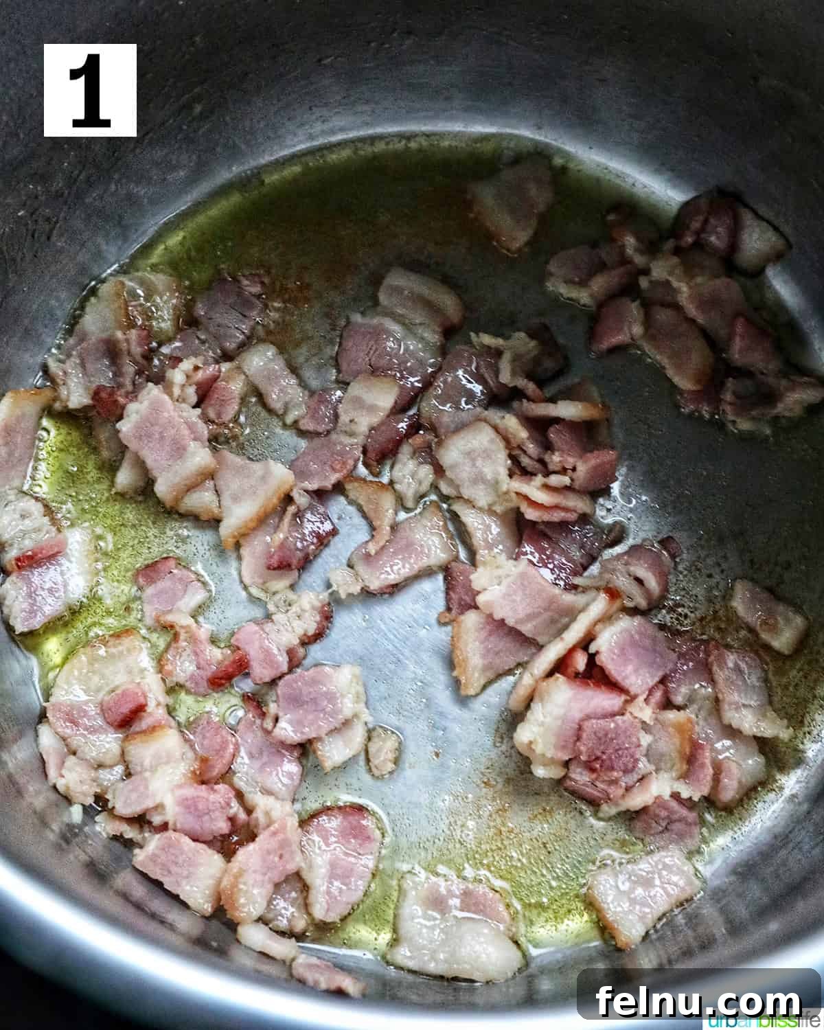 Quick Instant Pot Black Eyed Peas Soak Free 5 bacon cooking in an instant pot.