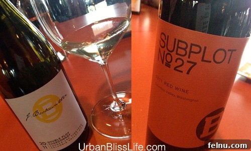 Washington's Tri-Cities: Where Wine Meets the Desert 3 Wine bottles and glasses at J. Bookwalter Winery Bistro