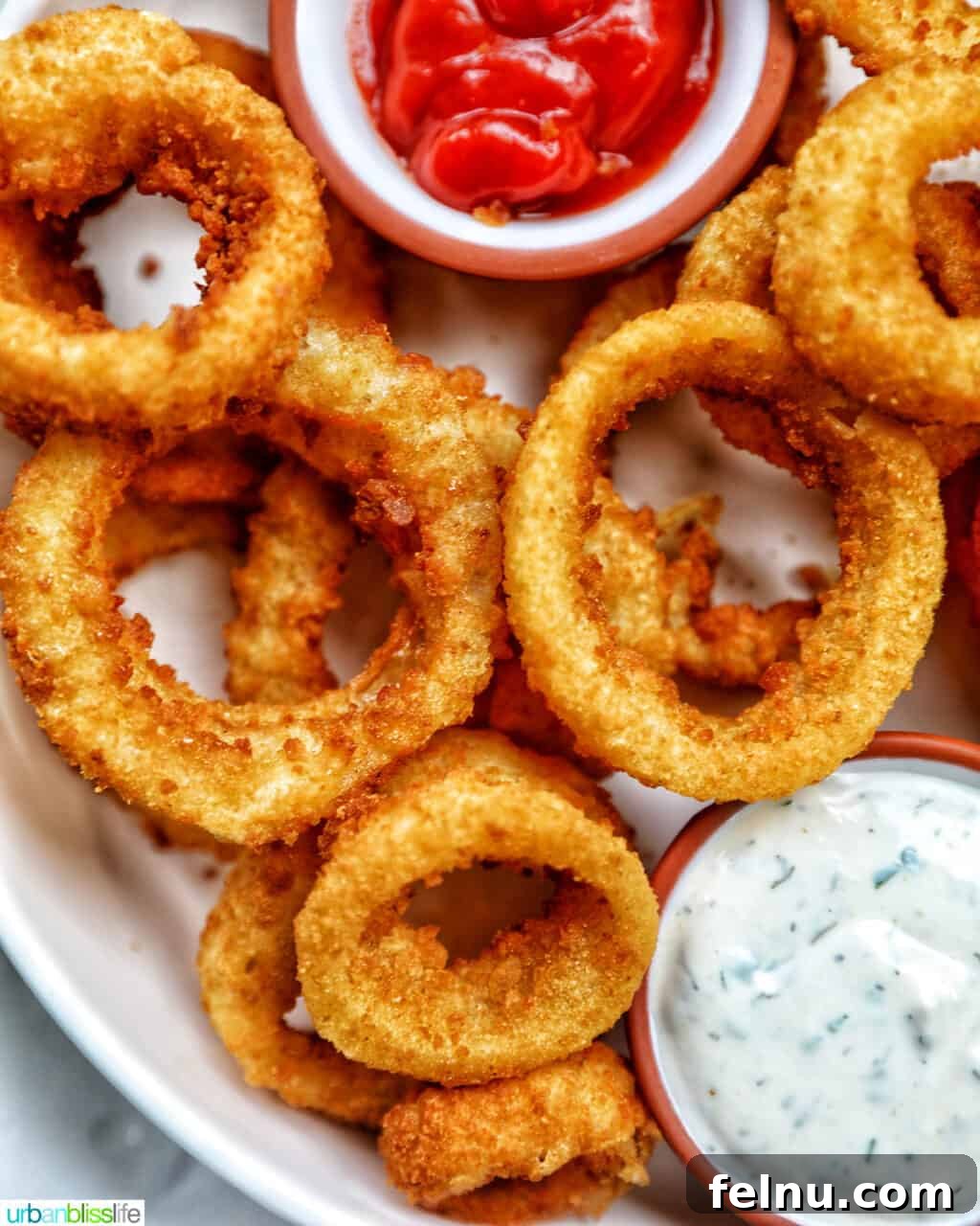 Air Fryer Frozen Onion Rings: Crispy Perfection 3 Close-up of crispy air fryer onion rings