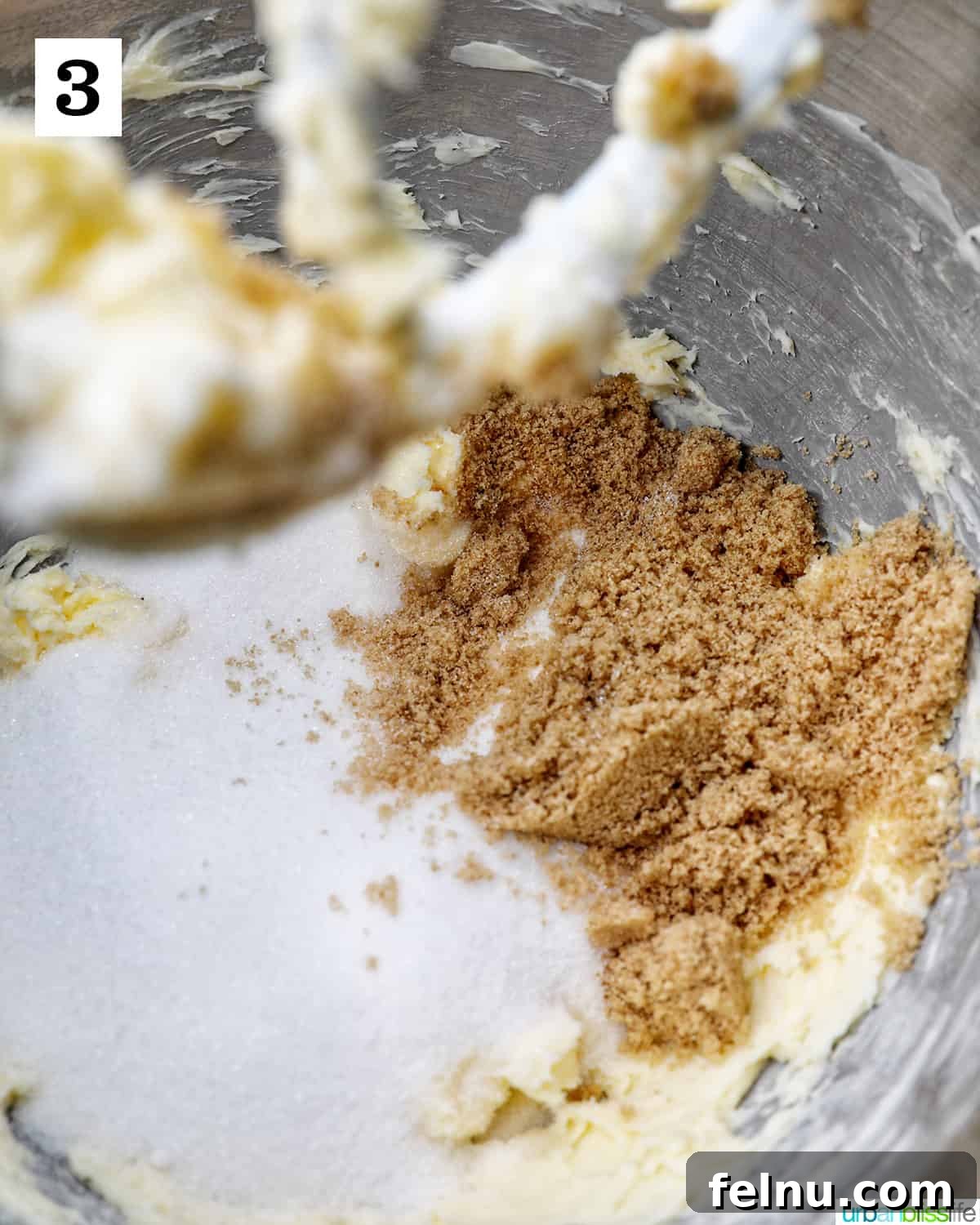 Lucky Charms Cookies 8 Creaming butter and sugar together.