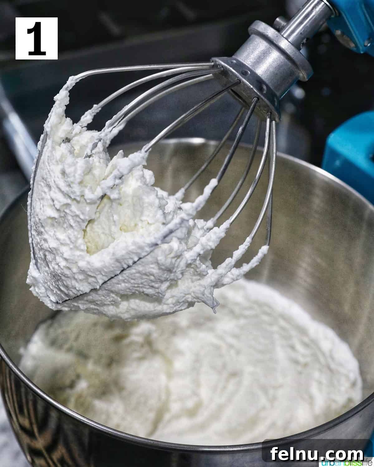 Whipping heavy cream in a stand mixer